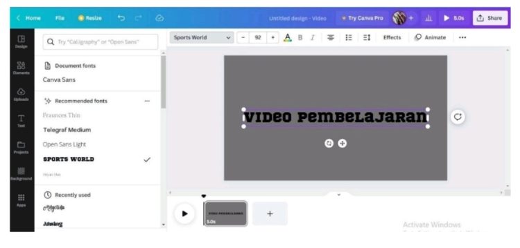 Membuat Video Pembelajaran Menggunakan Canva - Ruangatas.com