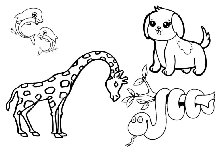 Download Gambar Mewarnai Tema Binatang Untuk Siswa PAUD - Ruangatas.com