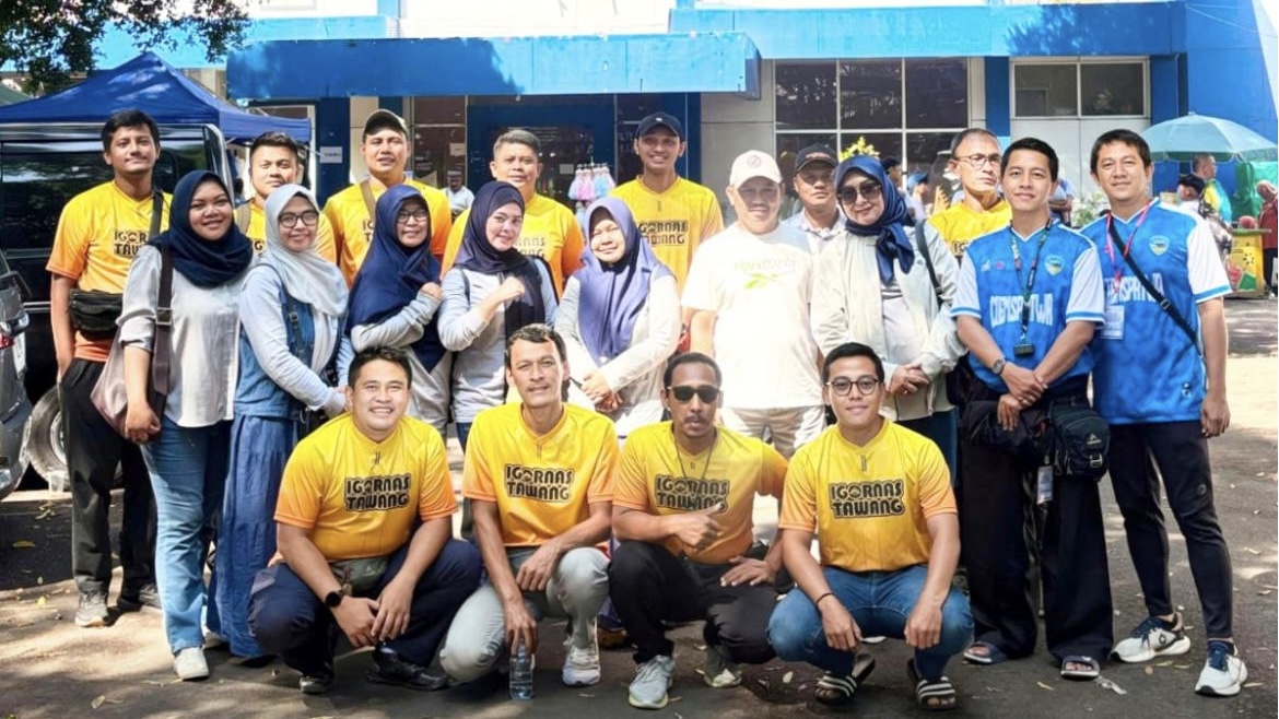 Dukungan penuh dari orang tua, guru, dan tim IGORNAS Tawang untuk perjuangan Bilal. Kerja sama yang luar biasa di O2SN Jabar 2026. (Foto: Dok. Istimewa)